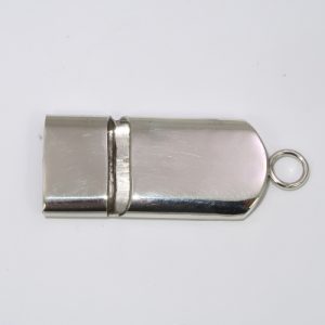 Silver flat style whistle