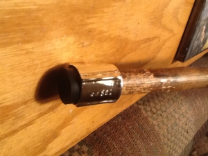 Silver walking stick/cane ferrule - John Huddleston - Silversmith